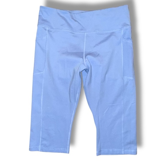 DKNY SPORT Women's Balance High-Waist Capri Leggings - XL Light Blue - Picture 2 of 11